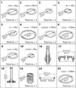 Запасная часть 027F0571 для Danfoss PMLX 80
