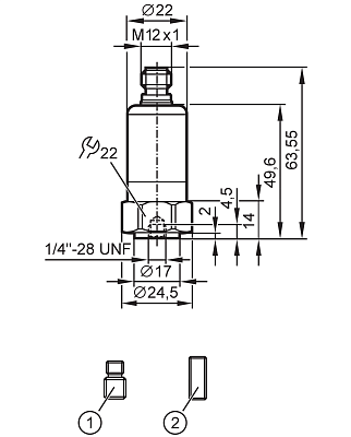 Вибропередатчик VTV122 IFM, фото 2