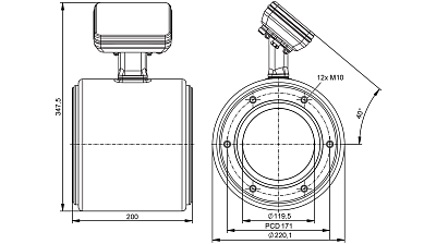 Магнитно-индуктивный расходомер SMF850 IFM, фото 2
