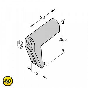 Комплектующие для цилиндров со стяжной шпилькой - KLI 1 KLEMMSTÜCK 69710 TURCK