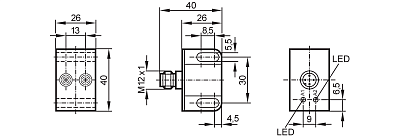 Индуктивный датчик положения клапана для пневматических приводов IN5225 IFM, фото 2