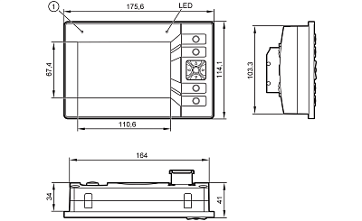 Программируемый графический дисплей для управления мобильными машинами CR1151 IFM, фото 2