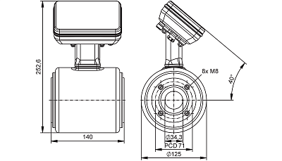 Магнитно-индуктивный расходомер SMF350 IFM, фото 2