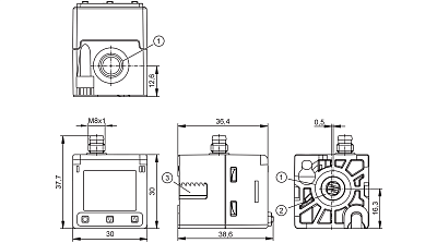 Датчик давления для пневматики PQS819 IFM, фото 2