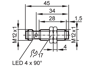 Индуктивный датчик IFS340 IFM, фото 2