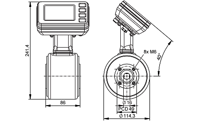 Магнитно-индуктивный расходомер SMF120 IFM, фото 2
