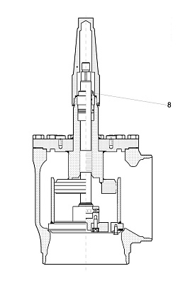 Сальниковый узел для клапана Danfoss SVA 250–300 148B4166