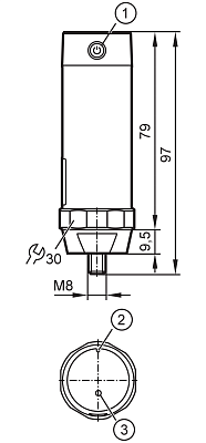 Беспроводной датчик вибрации VWV002 IFM, фото 2
