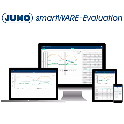 ПО для анализа и визуализации измерительных данных, записанных JUMO variTRON smartWARE Evaluation JUMO 701840