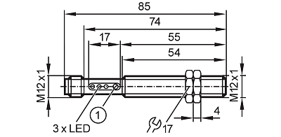 Датчик диффузного отражения OF5027 IFM, фото 2
