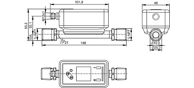 Ультразвуковой расходомер SU6621 IFM, фото 2