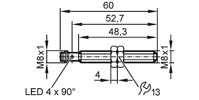 Индуктивный датчик IEP201 IFM, фото 2