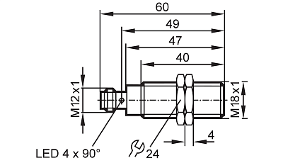Светоотражающий датчик OGP200 IFM, фото 2