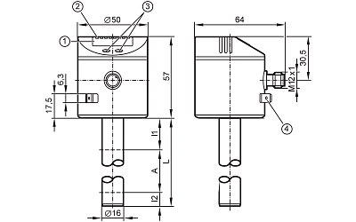 Электронный датчик уровня LK7022 IFM, фото 2